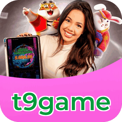Interface do aplicativo t9game mostrando jogos disponíveis no iOS e Android